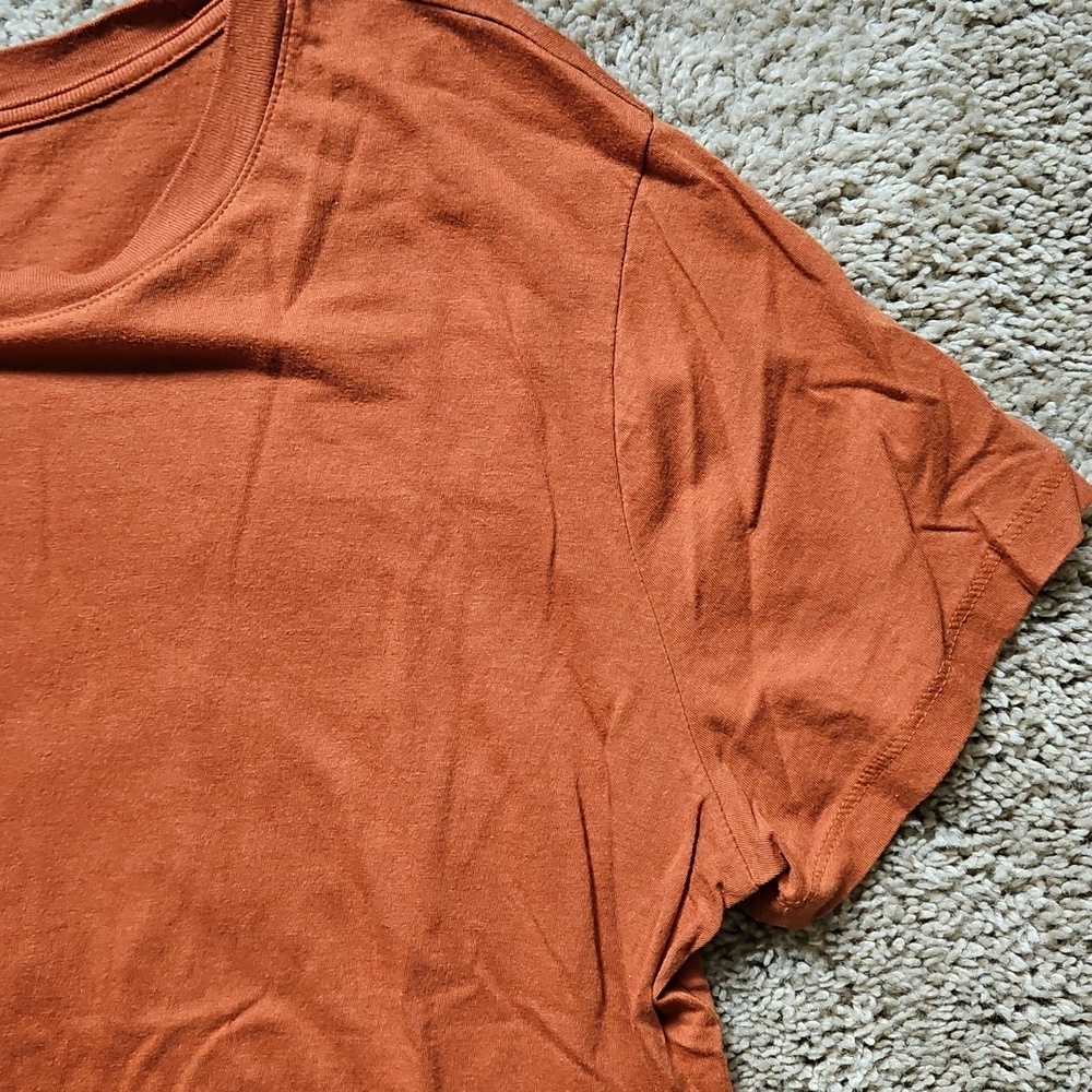 A New Day Orange Relaxed Short Sleeve Tee, Size XL - Picture 3 of 5